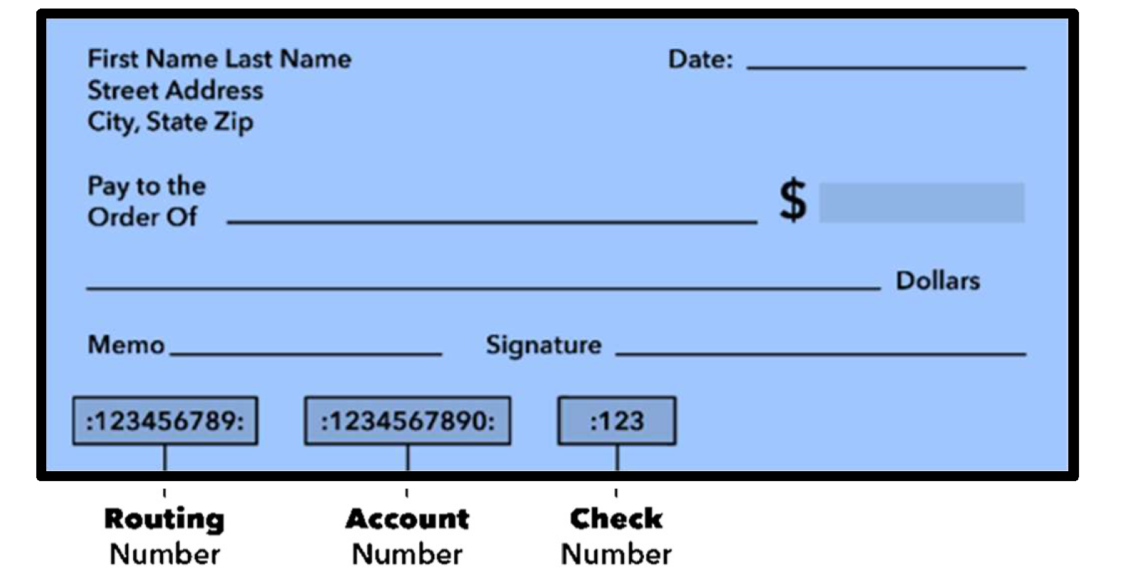 Checking Account Number